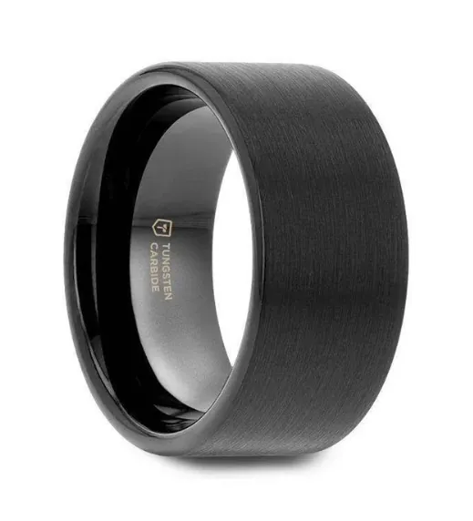 Carbide Ring With Brushed Finish 